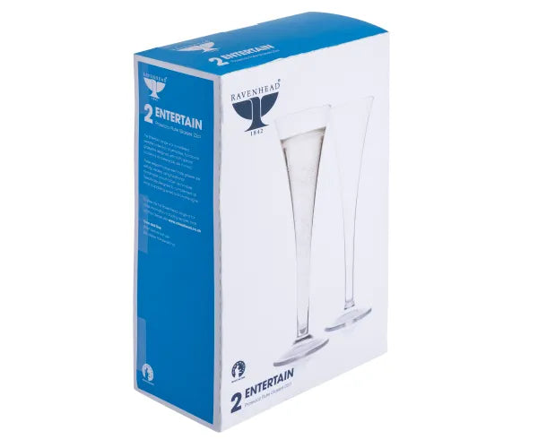 Entertain Set Of 2 Prosecco Flutes Glass 22Cl - KeansClaremorris