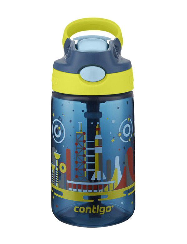 Contigo Gizmo Flip Nautıcal Space 420 ml 14 Oz Autospout Kids Water Bottle 2116114