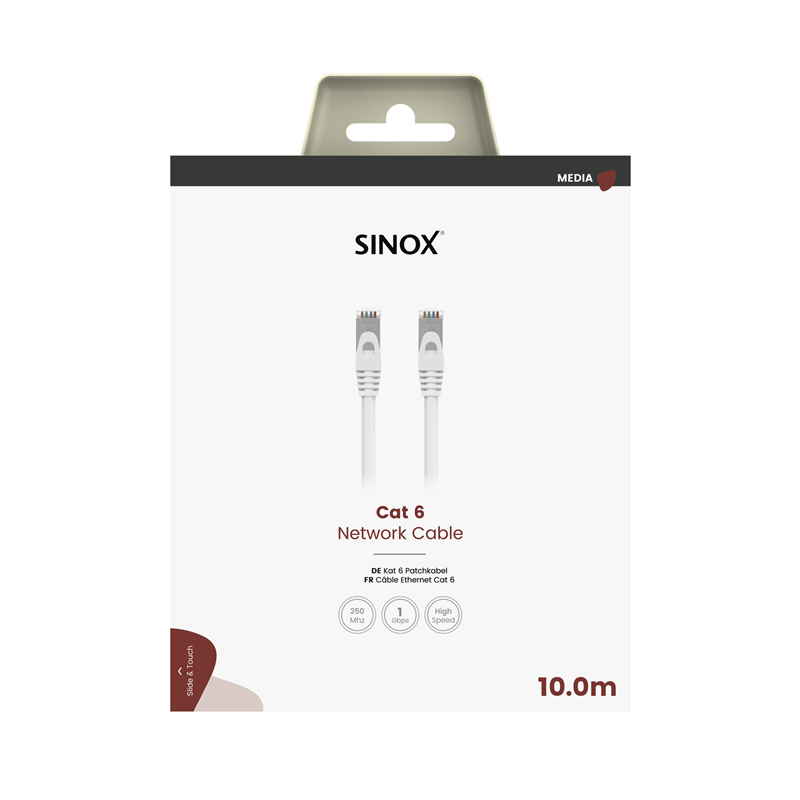 Sx Cat6 Cable 10 Mtr White