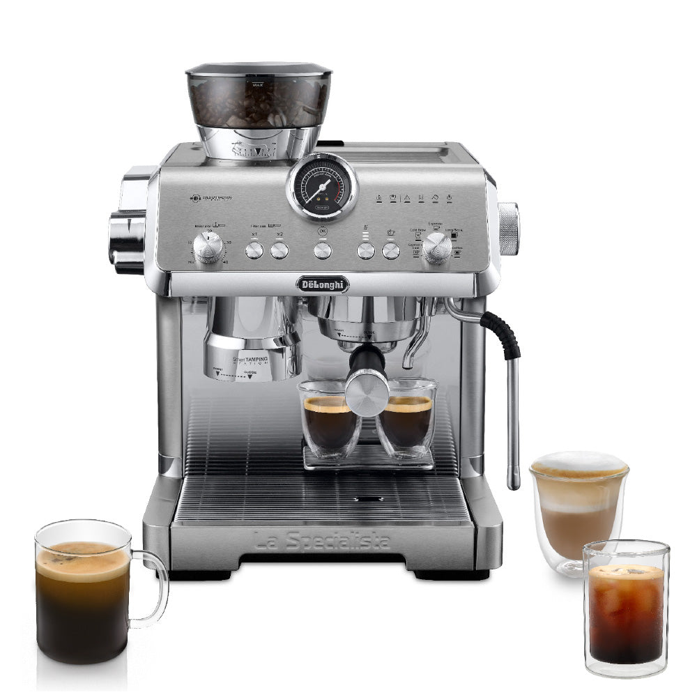 Delonghi La Specialista Opera Bean to cup Coffee Machine with HomeCafe Kit - Stainless Steel | EC9555.M