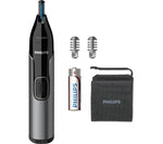 Load image into Gallery viewer, PHILIPS Series 3000 NT3650/16 Wet &amp; Dry Nose, Ear &amp; Eyebrow Trimmer - Black
