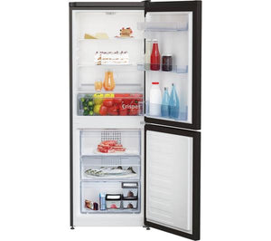 Beko Fridge Freezer 55cm Frost Free Black (E Energy ) LED Lighting