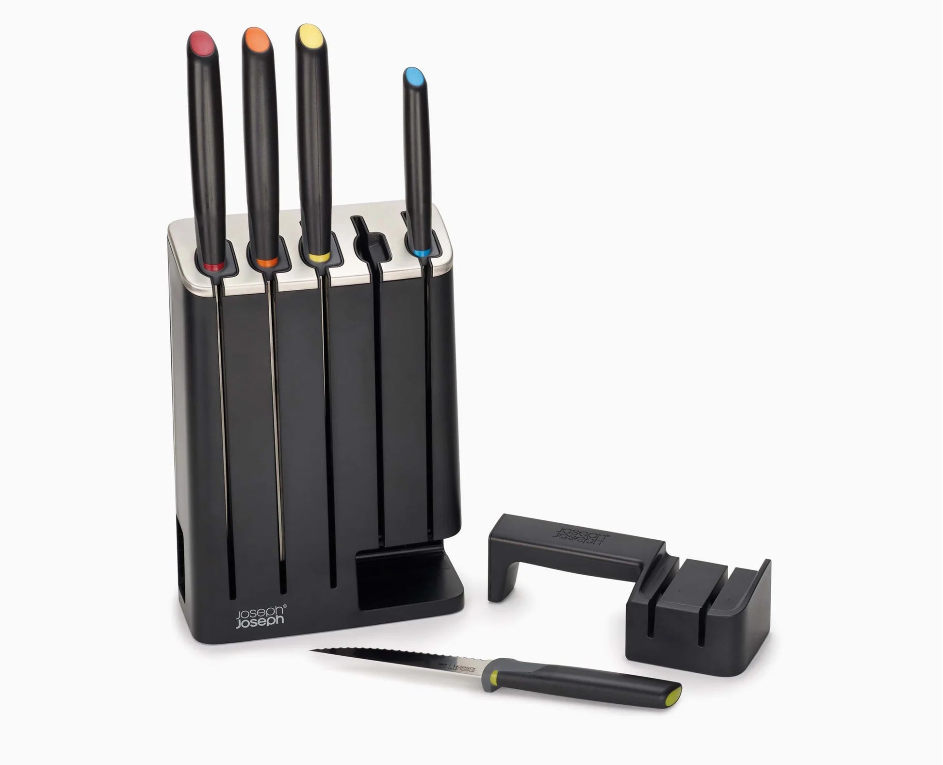 Joseph Joseph Elevate 5 Piece Knife Block set with sharpener 10537