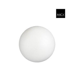 Decoration ball polystyrol white - d12cm 71-10672