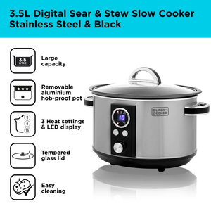 Black & Decker 3.5 L Digital Slow Cooker