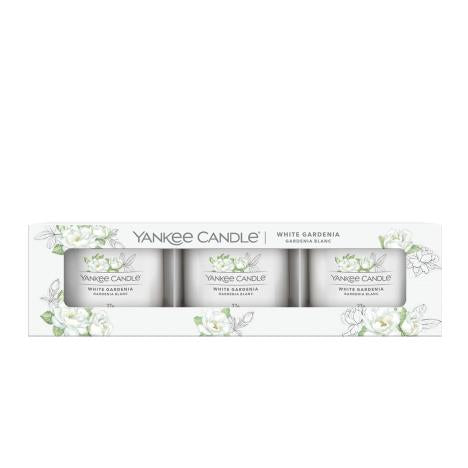 Yankee Candle 3 pack filled votive white gardenia - KeansClaremorris