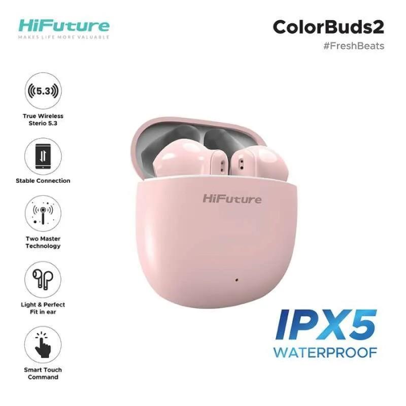 Hi Future Colourbuds 2 Tws V5.3 Earbuds Pink