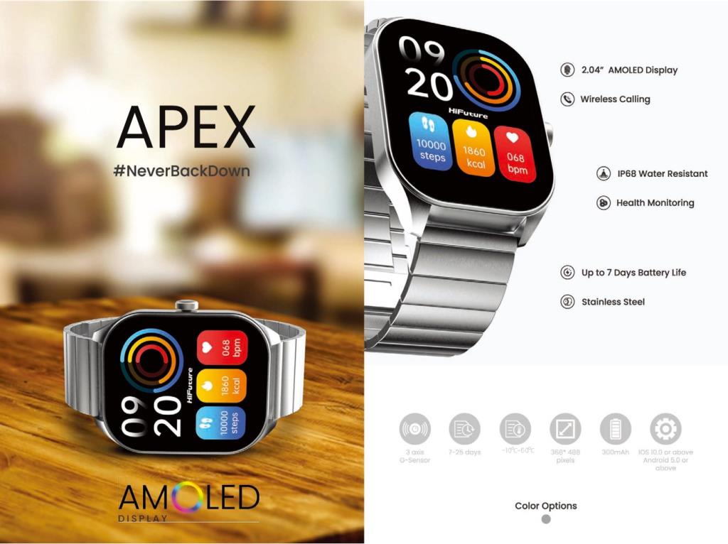 Hi Future apex Smart Watch Silver