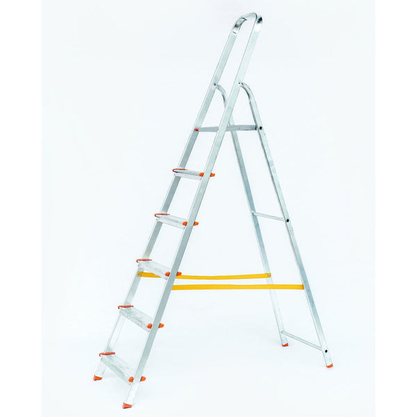 6 Tread Aluminium Step Ladder - KeansClaremorris