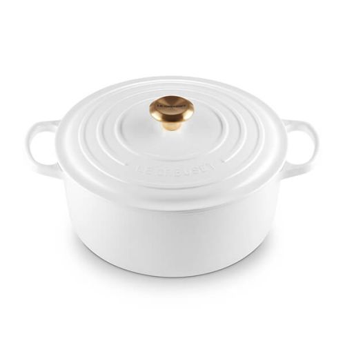 Le Creuset Signature White Cast Iron 28cm Round Casserole