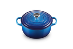 Load image into Gallery viewer, Le Creuset Signature Round Casserole 28cm Azure Blue
