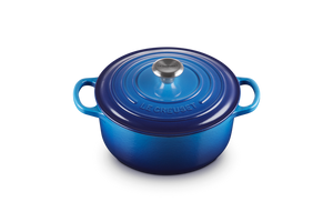 Le Creuset Signature Round Casserole 28cm Azure Blue