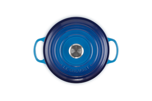 Le Creuset Signature Round Casserole 28cm Azure Blue