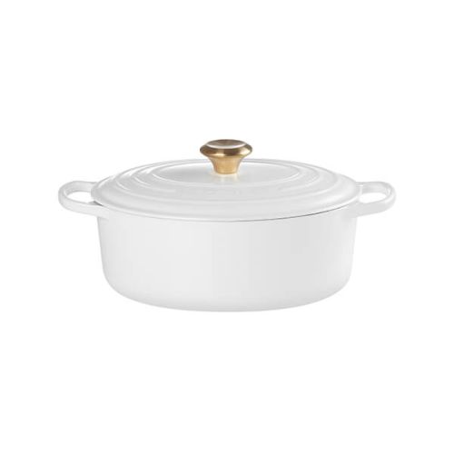 Le Creuset Signature Oval Casserole Cast Iron 27cm White