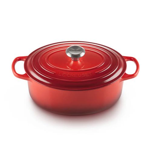 Le Creuset Signature Cerise Cast Iron 27cm Oval Casserole