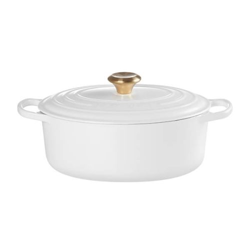 Le Creuset Signature Oval Casserole Cast Iron 29cm White