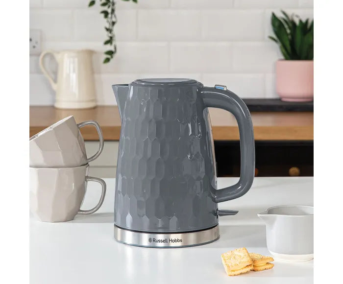 Russell Hobbs 1.7l Honeycomb Kettle - Grey | 26053