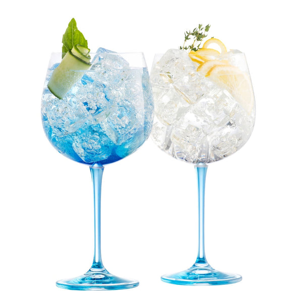 Galway Living Gin and Tonic Blue  set of 2