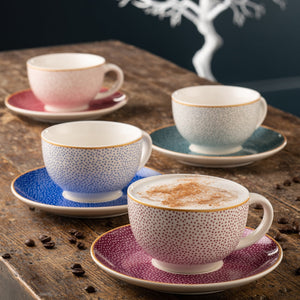 Belleek Living Love, Hope, Peace, Joy Cappucino Cups set of 4