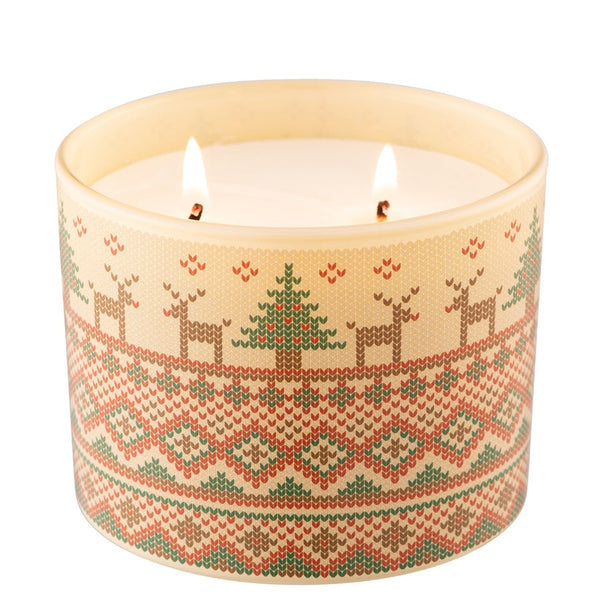 Christmas Jumper Double Wick Candle  Magic Of Christmas