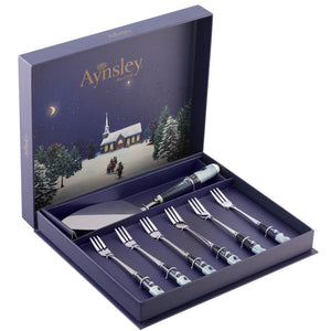 Aynsley Silent Night Pastry Set - 7Pc