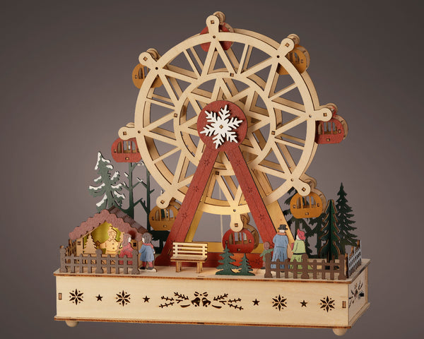 LED Village Ferris Wheel BO indoor L.12cm x W.28cm x H.28.3cm