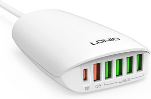 LD 65w Desktop 6 Port Charger