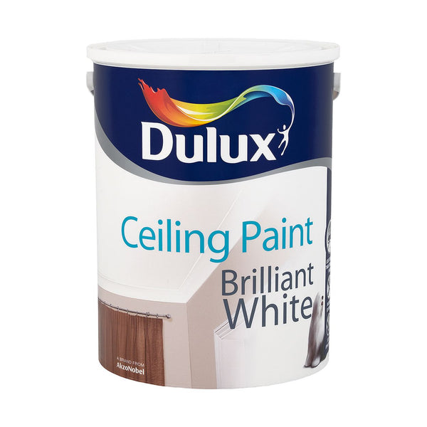 Dulux Brilliant White Ceiling Paint 5LTR - KeansClaremorris