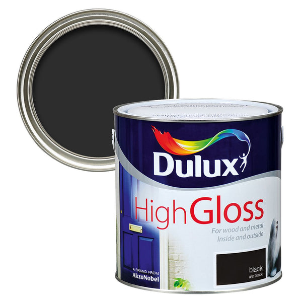 Dulux Hi-Gloss Black 2.5ltr - KeansClaremorris