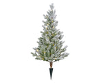 Load image into Gallery viewer, Allison pottable Christmas Tree  snowy W/Micro LED BO indoor n&#39; outdoor H.90cm
