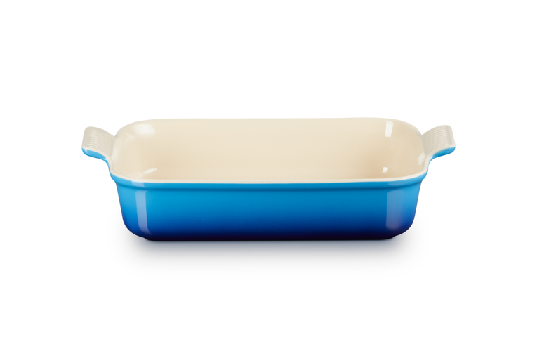 Le Creuset Deep Rect. Dish 32cm Azure Blue