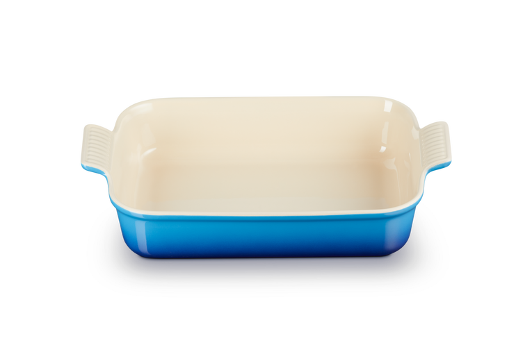 Le Creuset Deep Rect. Dish 32cm Azure Blue