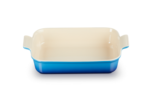 Le Creuset Deep Rect. Dish 32cm Azure Blue