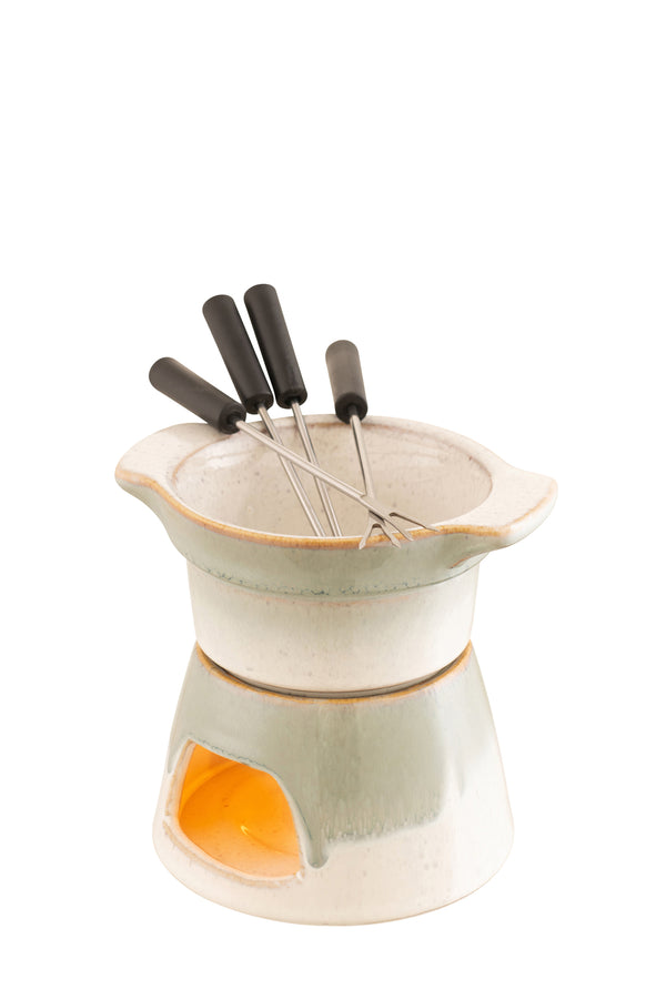 Tivoli Stoneware Fondue Set