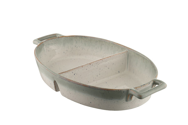 Tivoli Stoneware Oval Divided Baker