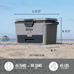 Load image into Gallery viewer, Ninja FrostVault 47L Hard Cooler with Dry Zone Slate Grey FB151UKGY
