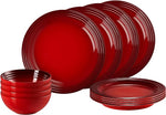 Load image into Gallery viewer, Le Creuset 12 Piece Dinner Set Cerise - KeansClaremorris
