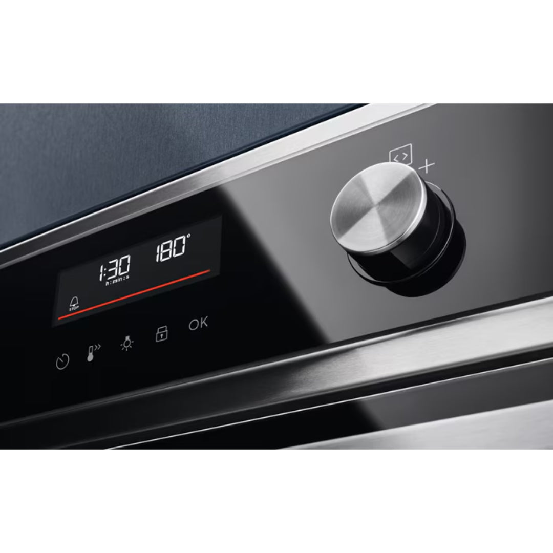 Electrolux 700 AirFry Bulit In Single Pyrolytic Oven | EOM6P46X