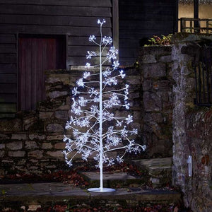 1.8m Frosted Twinkling Tree - Cool White lv