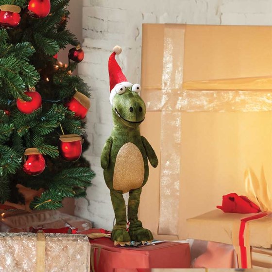 Festive Dino - Standing - Green