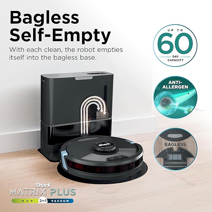 Shark Matrix Plus 2-in-1 Self-Empty Robot Vacuum & Mop RV2620WAUK