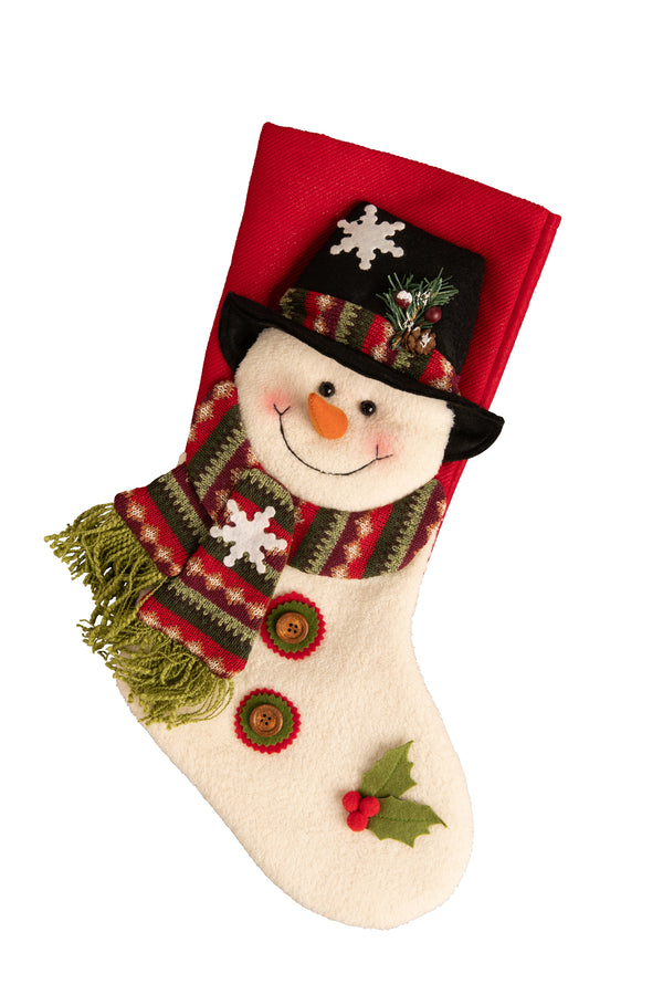 Belleek Living Top Hat Snowman Stocking