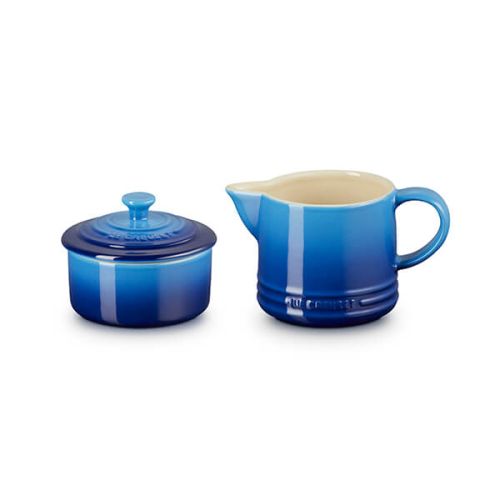 Le Creuset 300ml Milk & 20ml Sugar Set Azure - KeansClaremorris