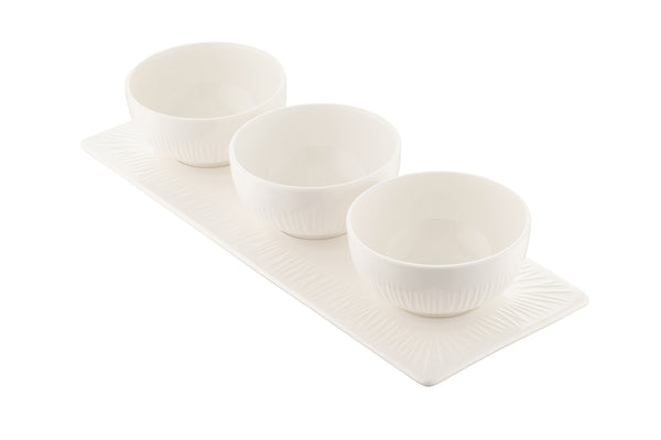 Belleek Living Erne Triple Bowl Set