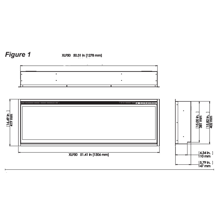 Dimplex 50" Ignite Frameless Electric Fireplace