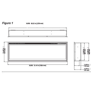 Dimplex 50" Ignite Frameless Electric Fireplace