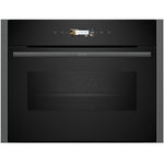 Load image into Gallery viewer, Neff N 70, Built-in compact oven with microwave function, 60 x 45 cm, Graphite-Grey
