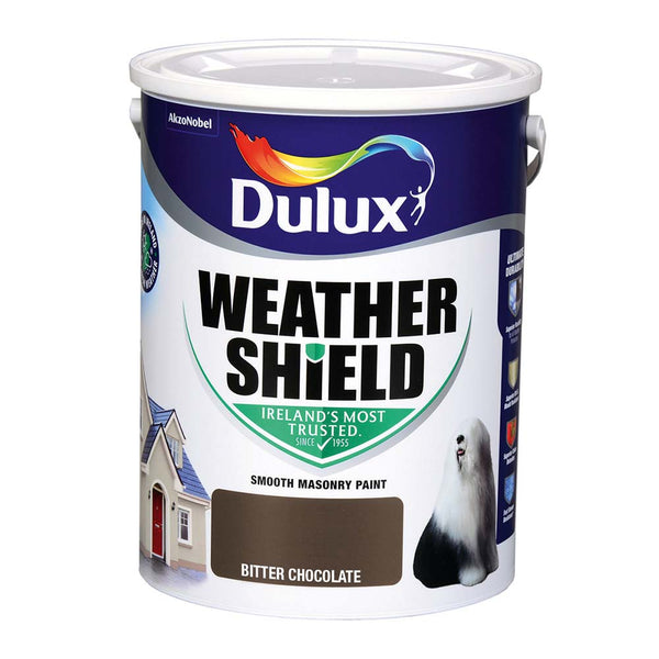 Dulux Weathershield Bitter Chocolate 5LTR - KeansClaremorris