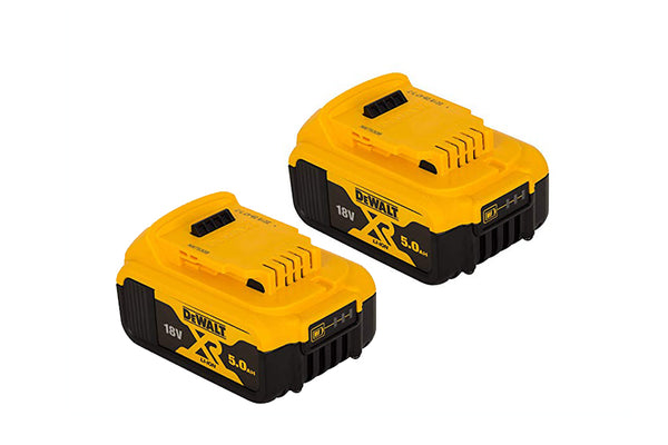 Dewalt DCB184 XR Slide Battery Twin Pack 18V 5.0Ah Li-ion