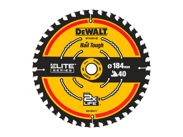 Dewalt DEWDT10303QZ ELITE™ Series Framing Circular Saw Blade 184 x 16mm x 40T